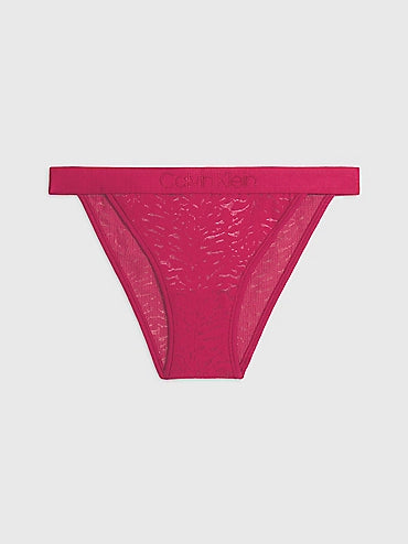 TIGER LACE HIGH LEG TANGA RED BUD 7347