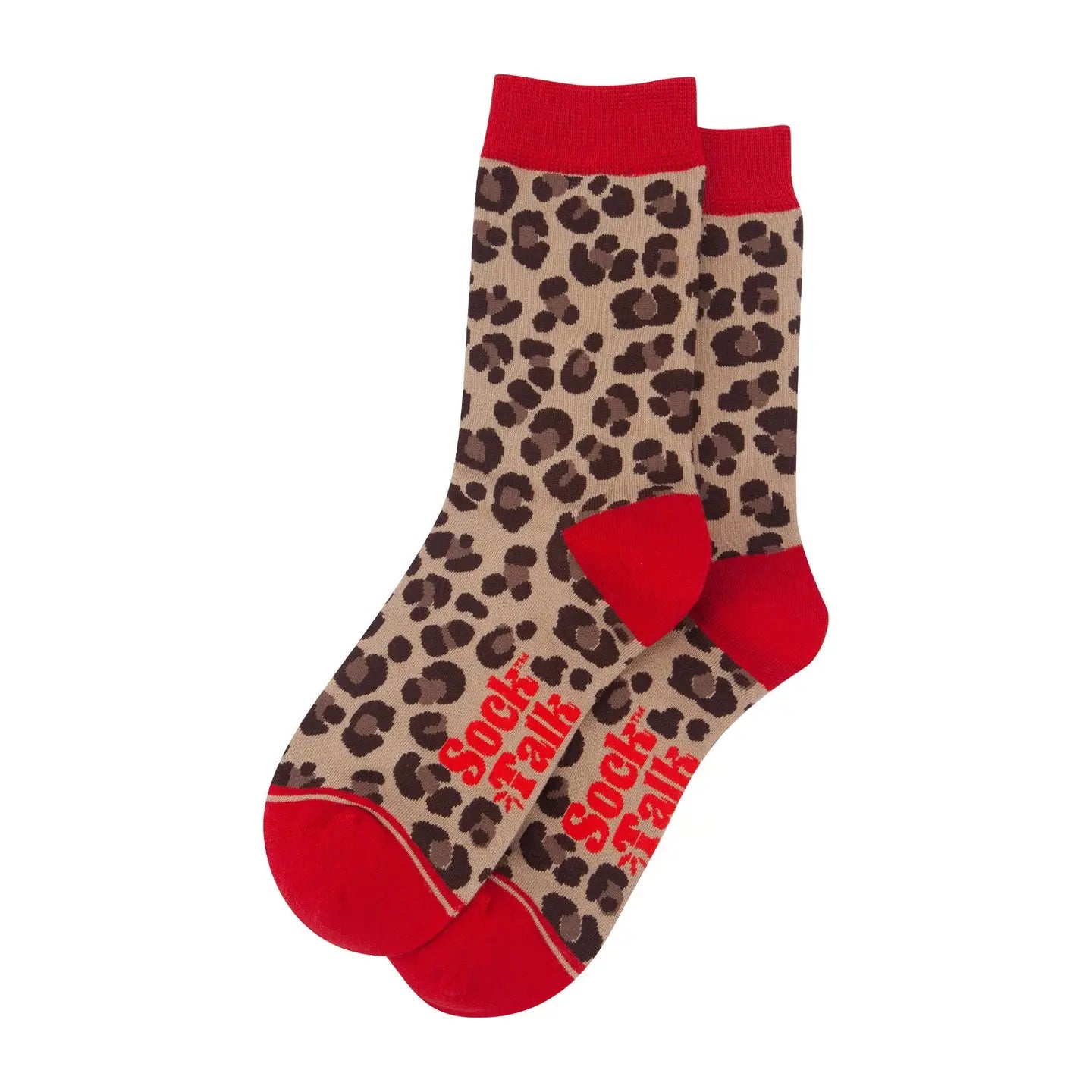 RED LEOPARD SOCKS