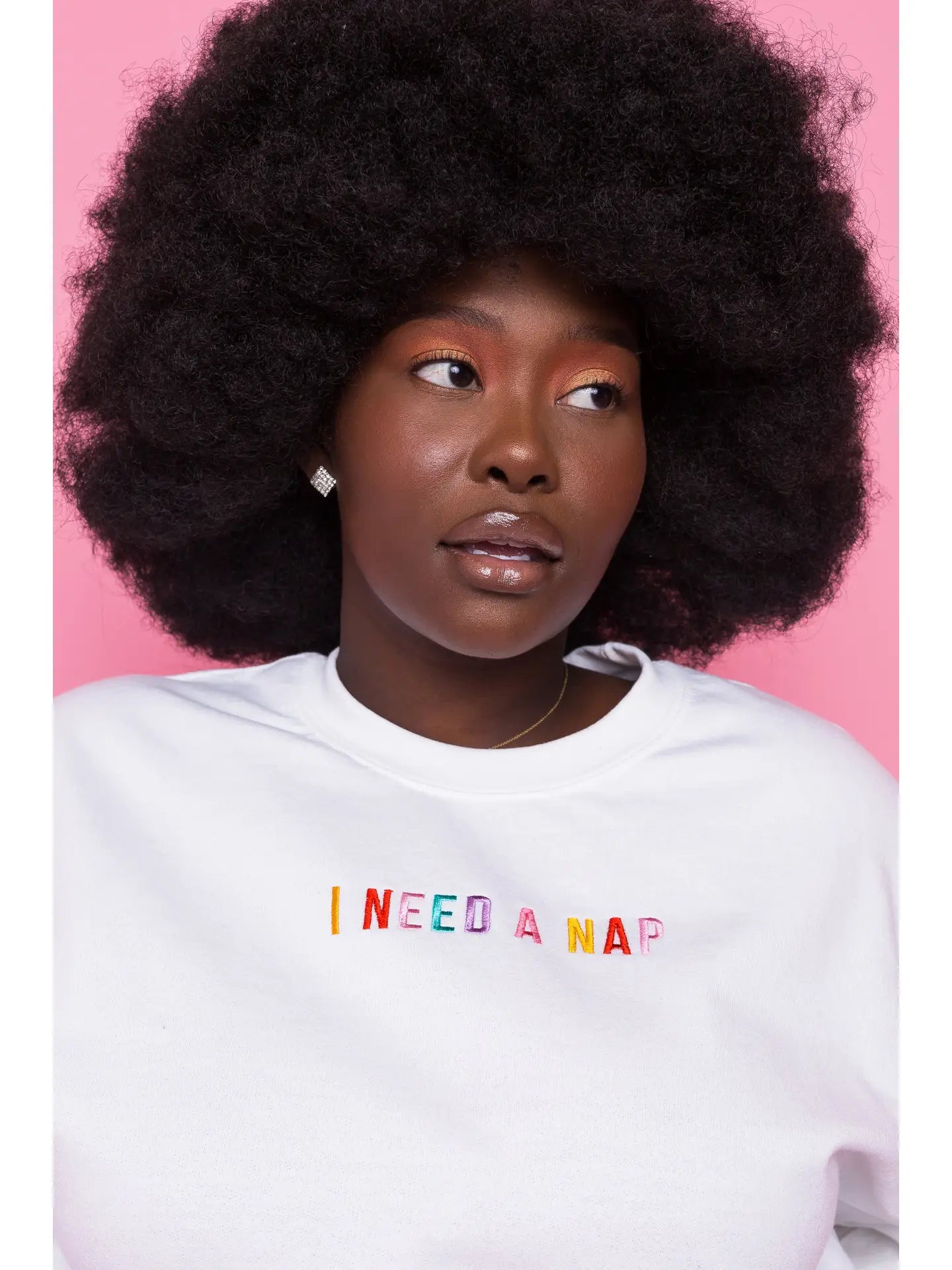 NEED A NAP SWEATER WHITE