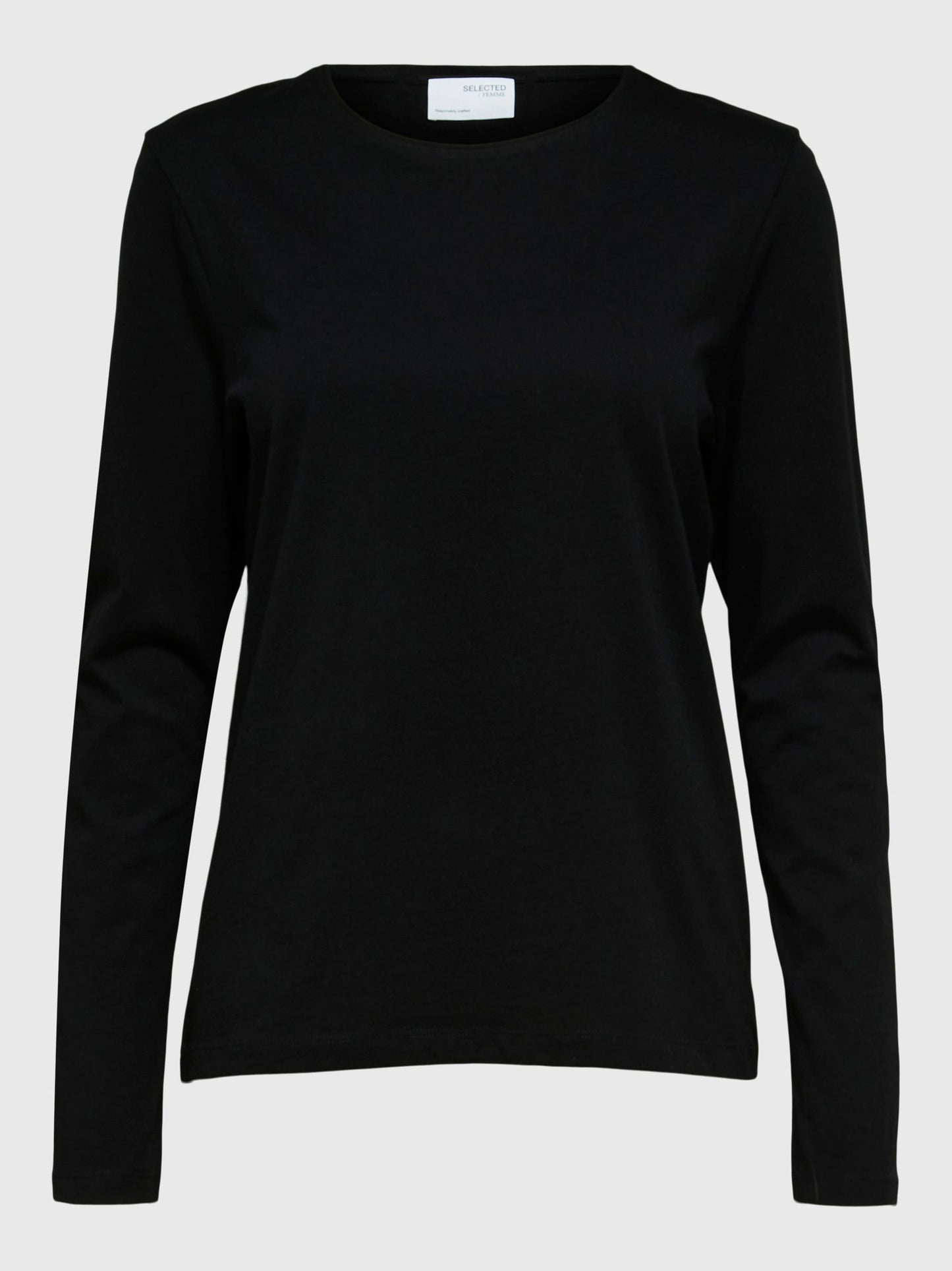 O NECK TEE BLACK