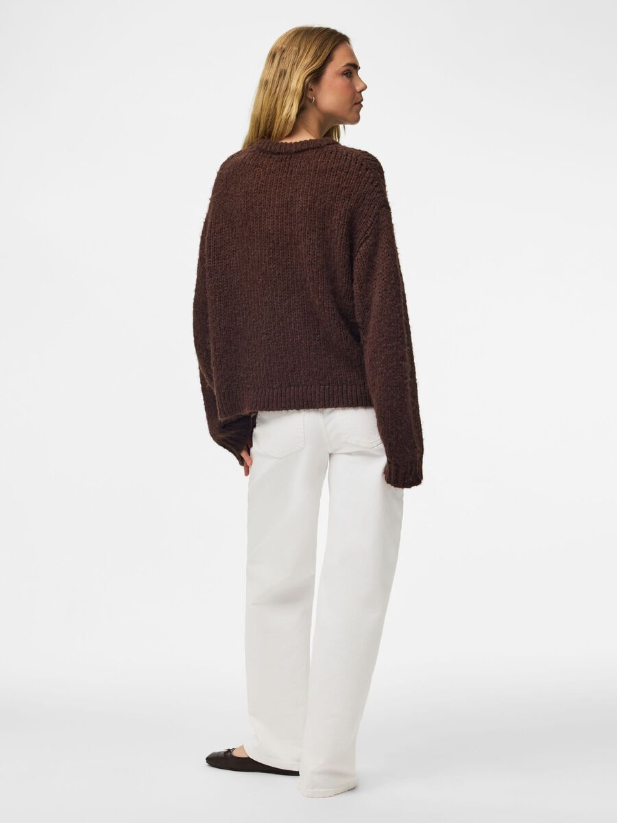 DORTHEA CHUNKY KNIT HOT FUDGE