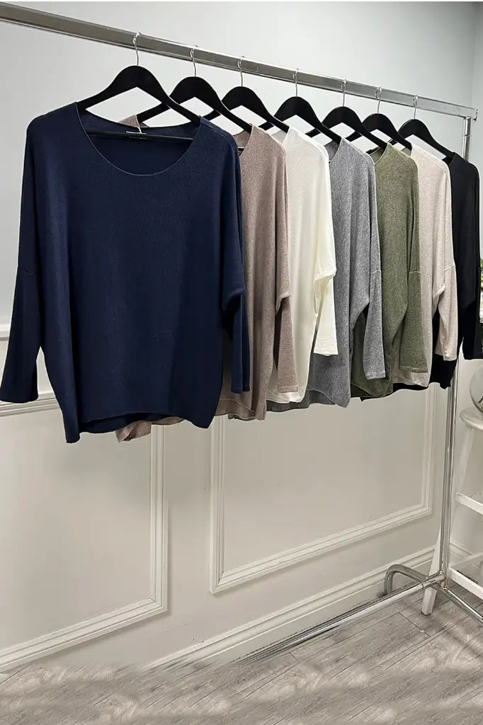 DAWN BASIC LONG SLEEVE KNIT WHITE