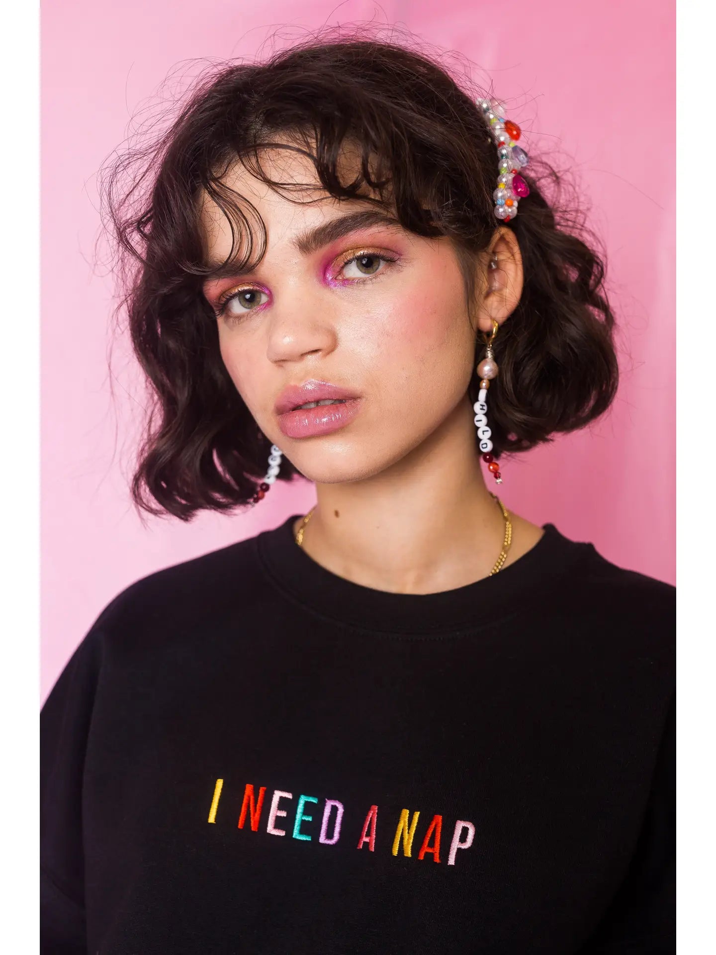 NEED A NAP SWEATER BLACK