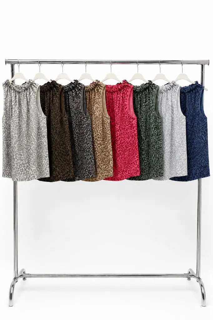 GERI TOP LEOPARD CORAL