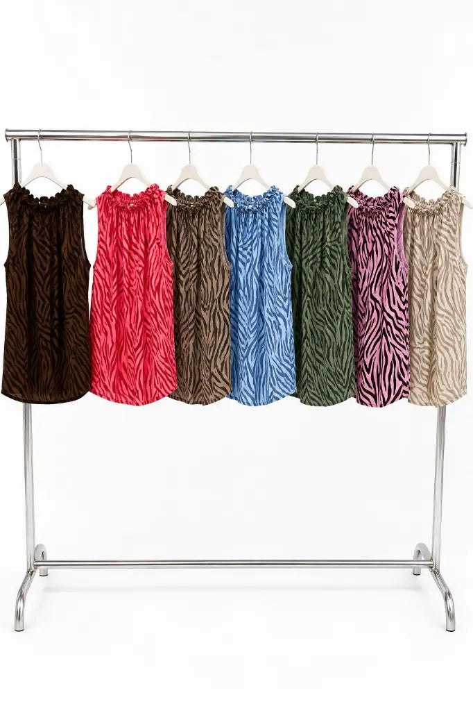 GERI TOP ZEBRA BEIGE
