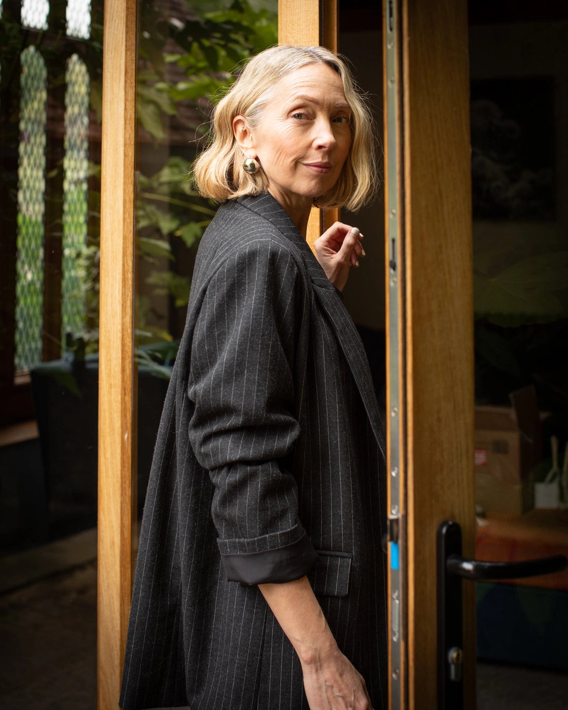 DREW PINSTRIPE BLAZER