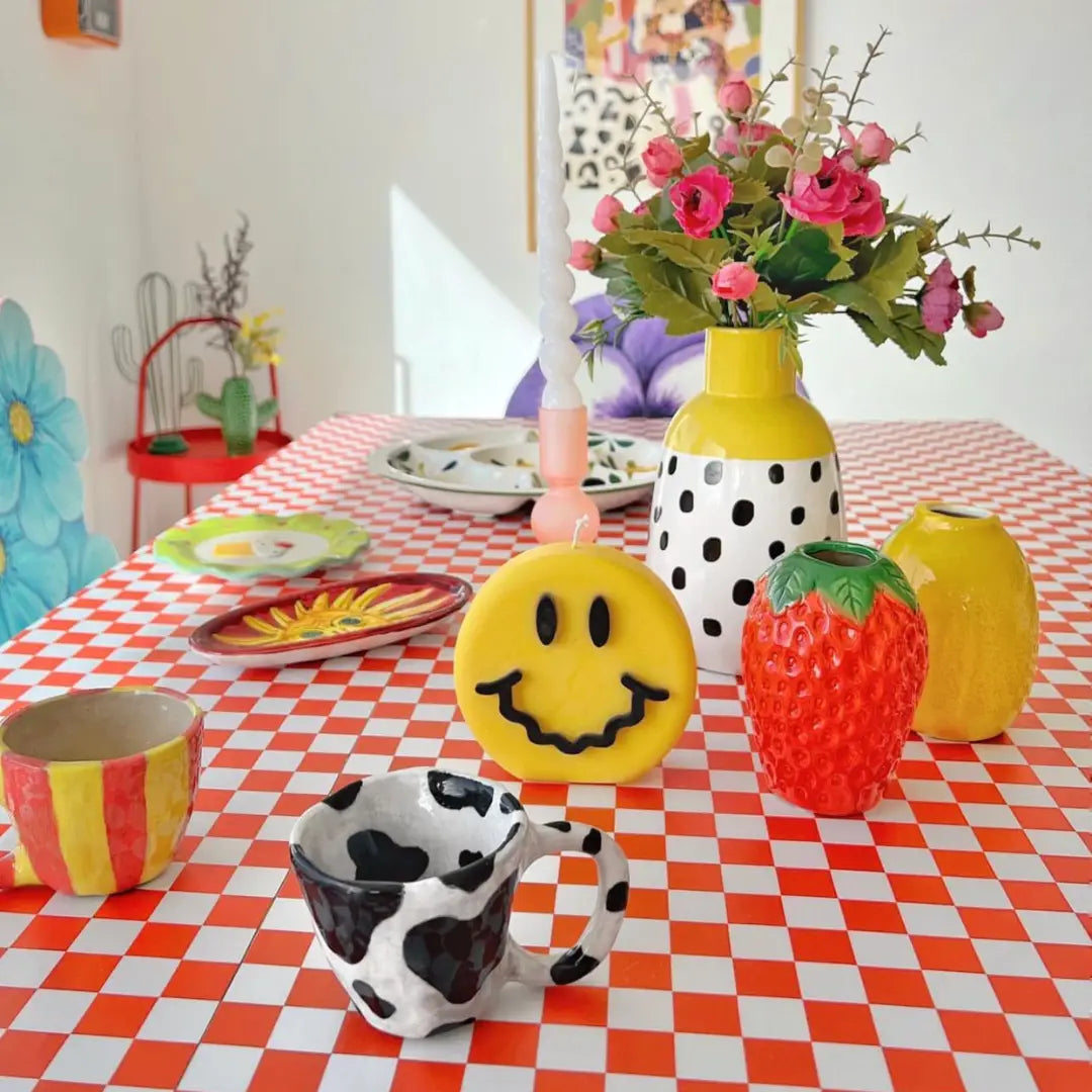 SMILEY GET WAVEY CANDLE YELLOW