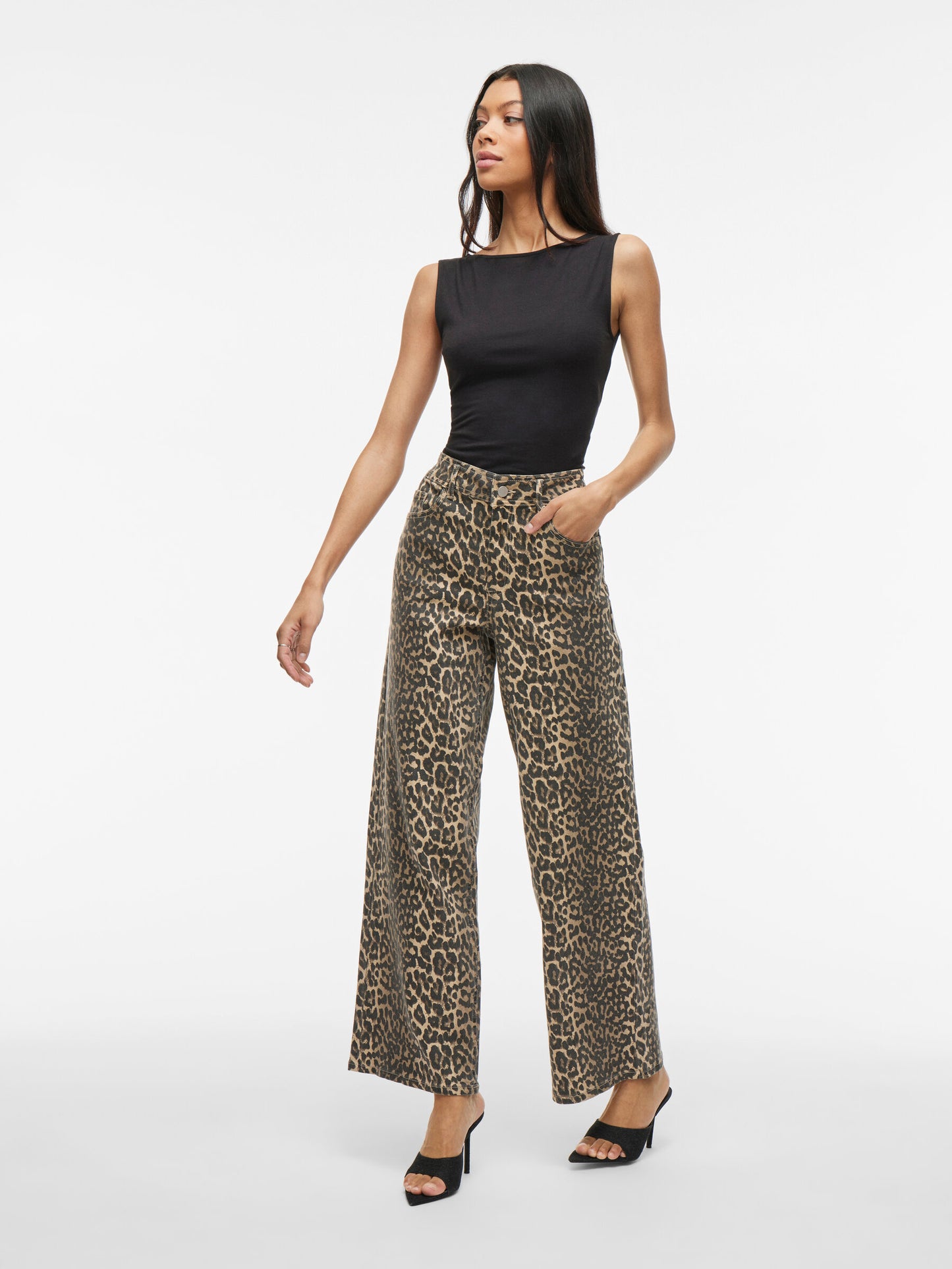 CHIA LEOPARD JEANS BIRCH LEO