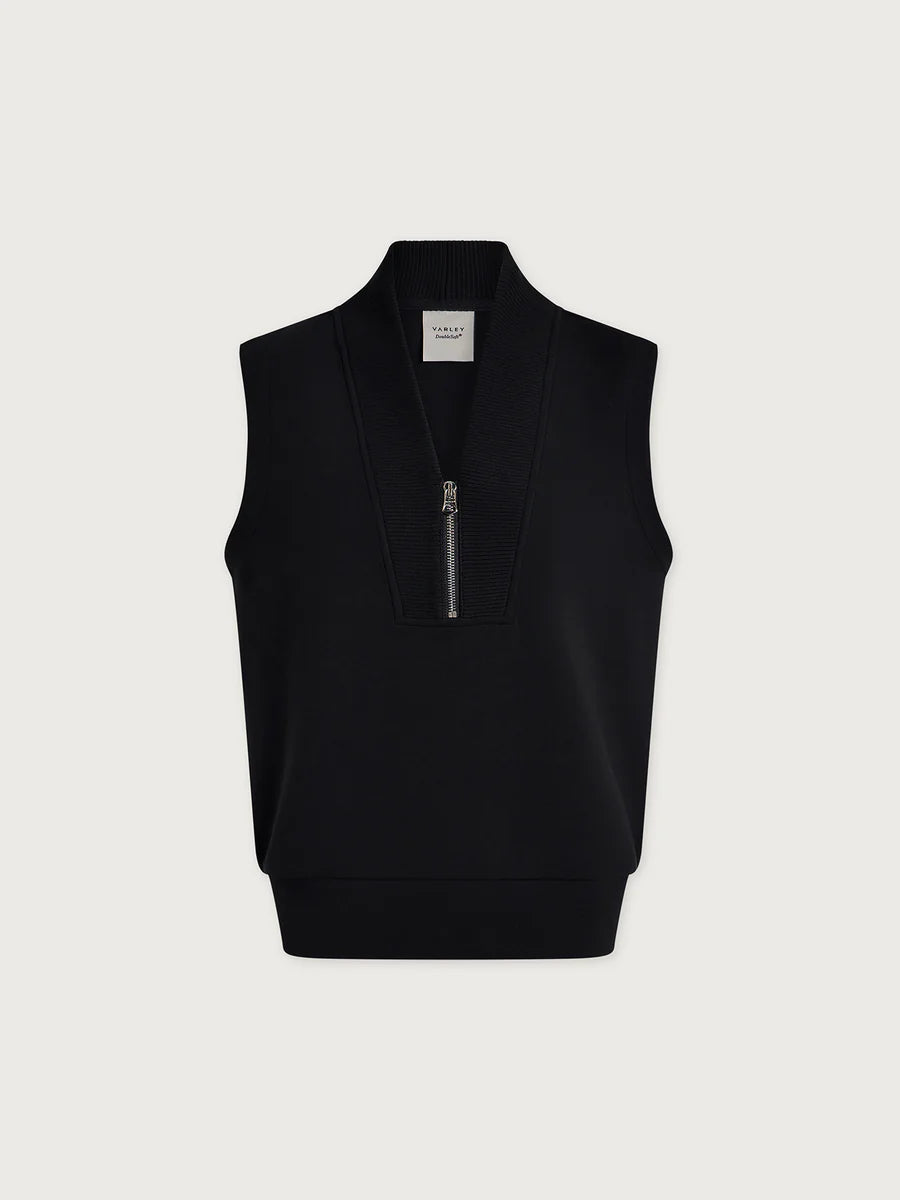 BEAU 1/2 ZIP TANK BLACK