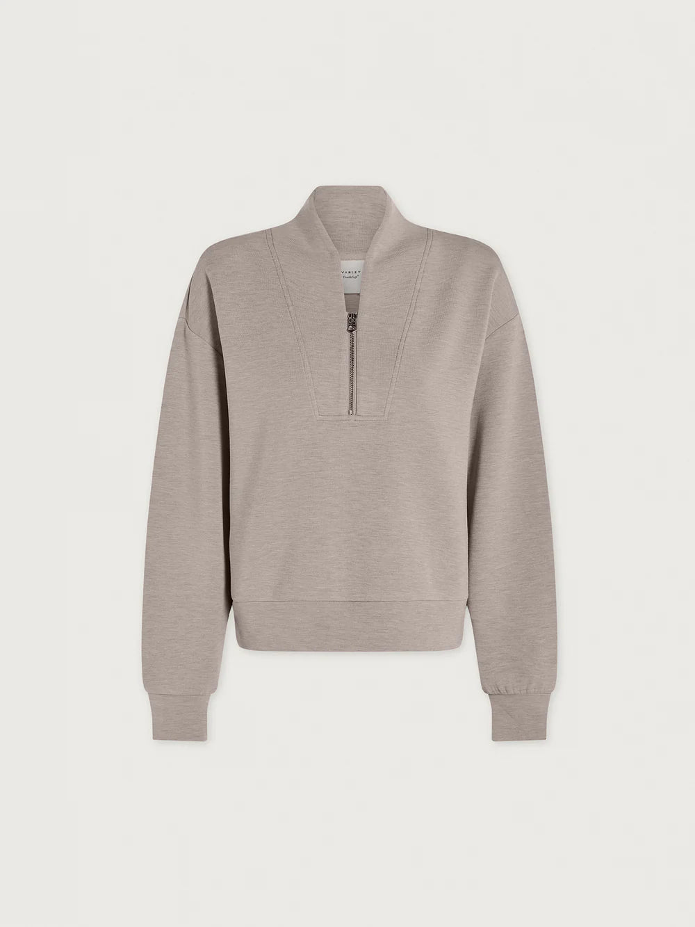 DAVIDSON DOUBLESOFT 1/2 ZIP TAUPE MARL