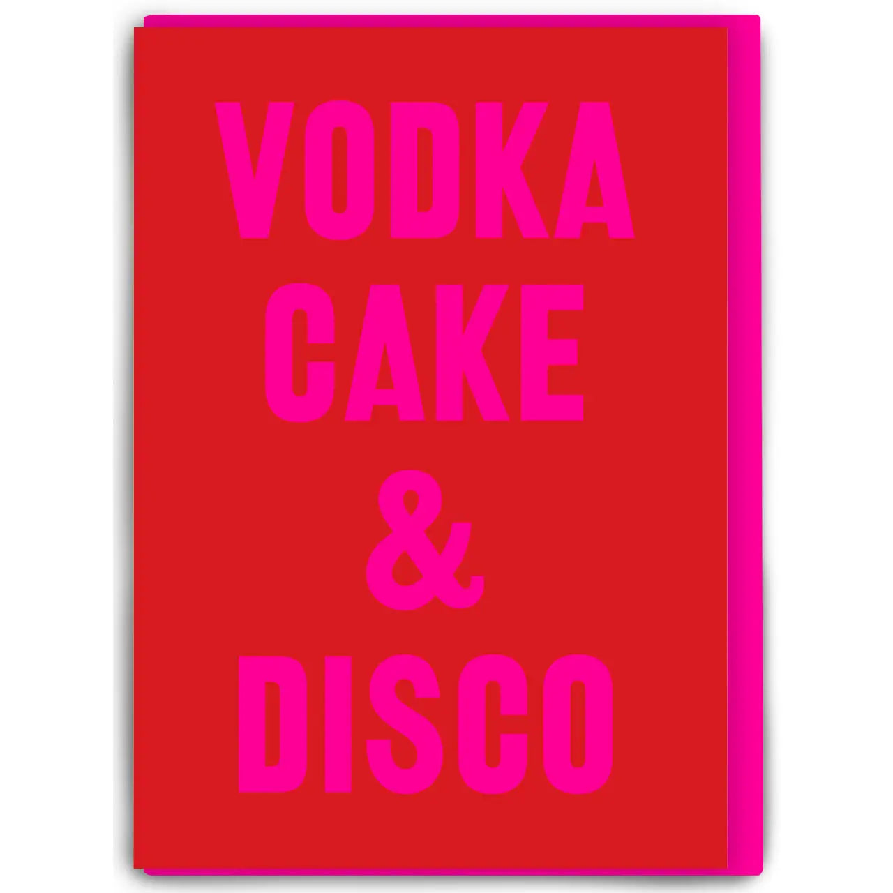 VODKA CAKE DISCO CARD