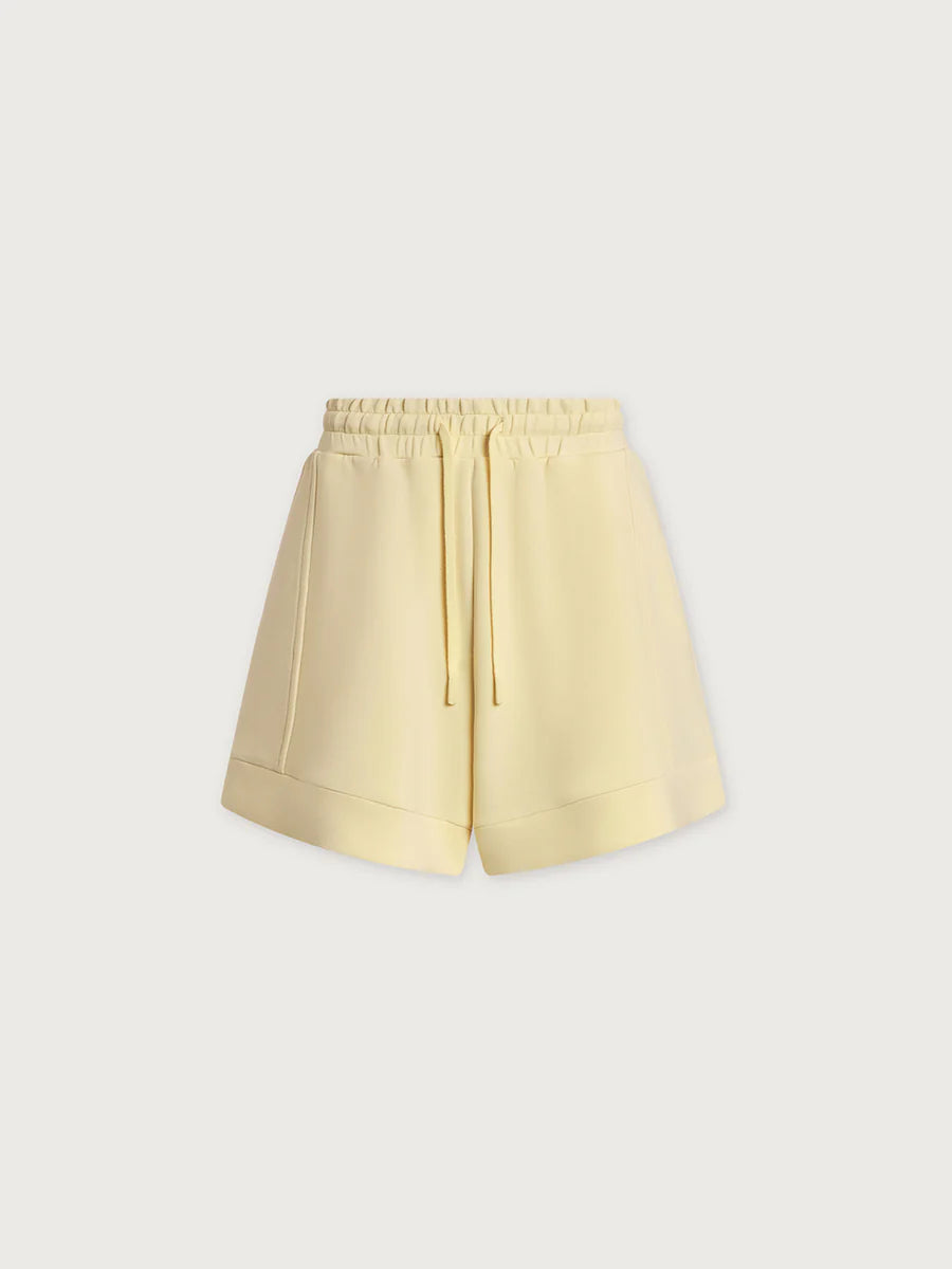 ATRIUM DOUBLESOFT HIGH RISE SHORT 4.5" ANISE FLOWER
