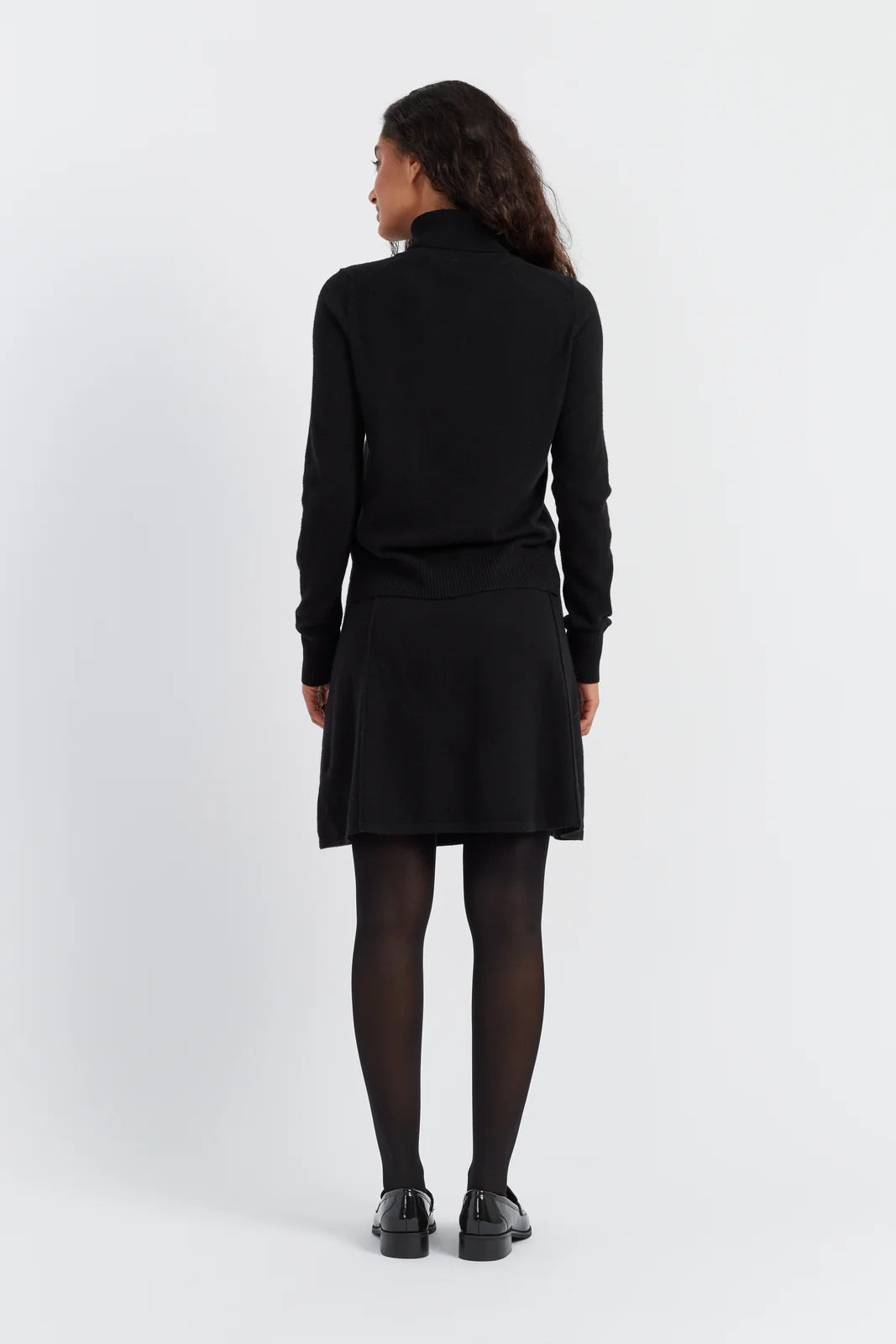 WOOL CASHMERE ROLLNECK BLACK