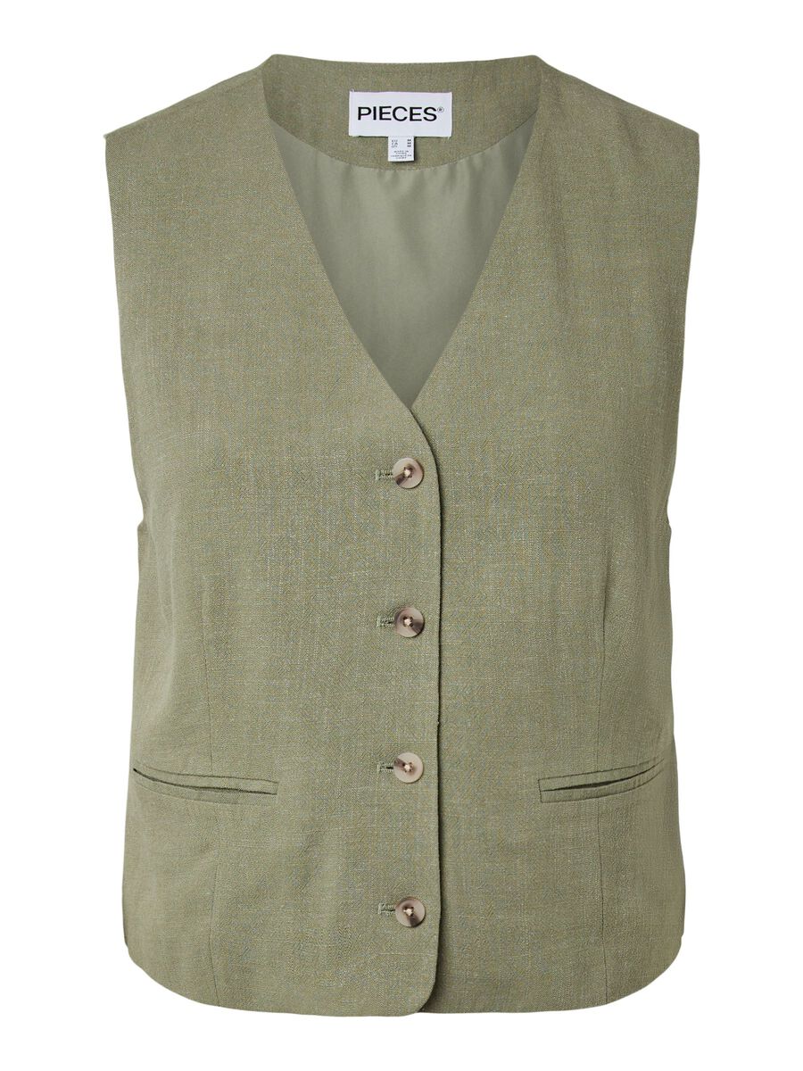 VINSTY WAIST COAT LICHEN GREEN