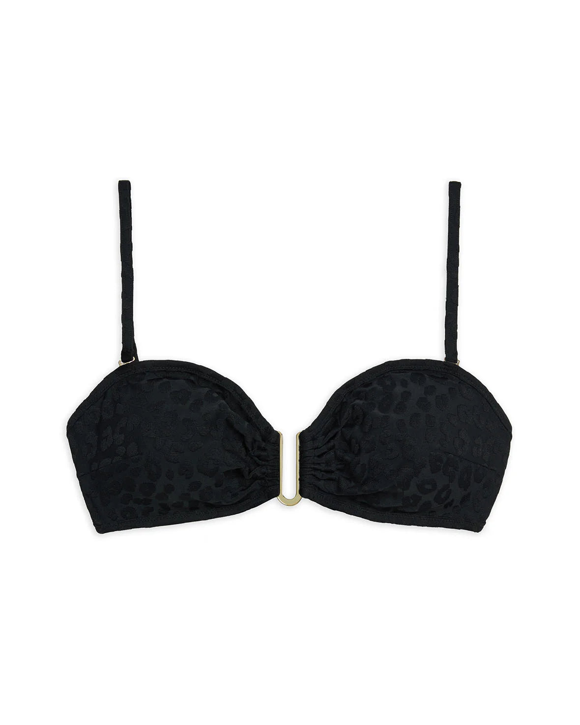 BANDEAU BIKINI TOP BLACK
