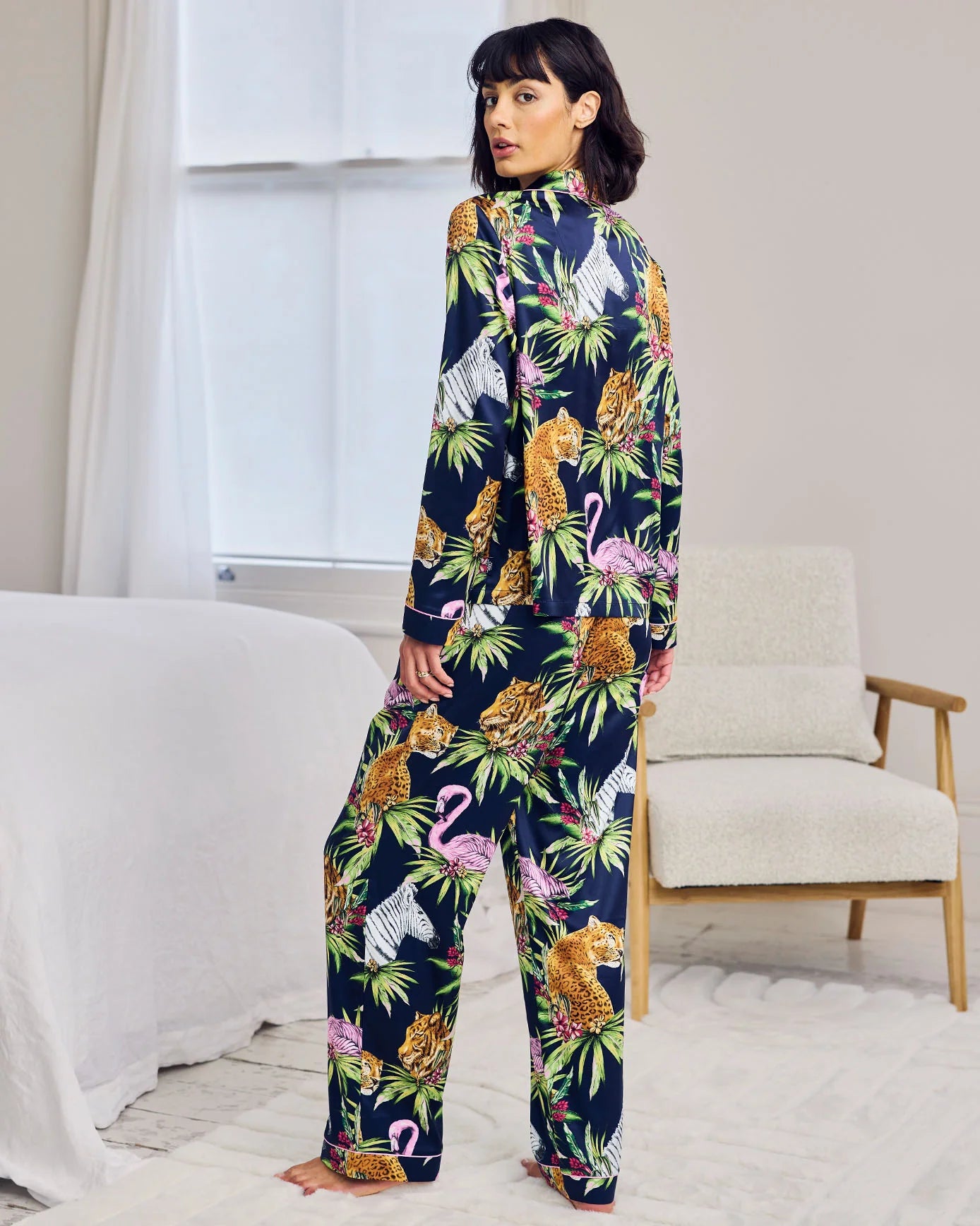 SATIN WILD NIGHTS PYJAMA SET