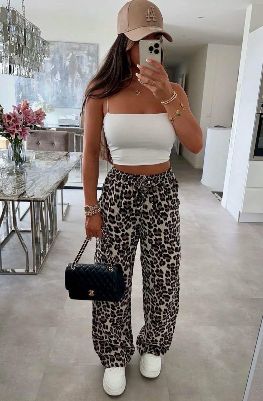 EMMIE LEOPARD LOOSE TROUSER