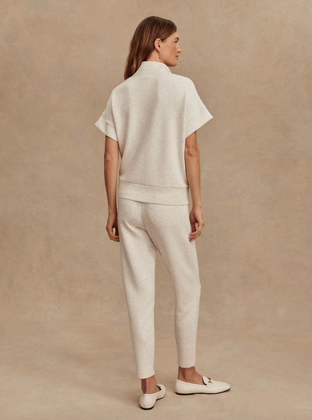 THE SLIM PANT IVORY MARL 25"