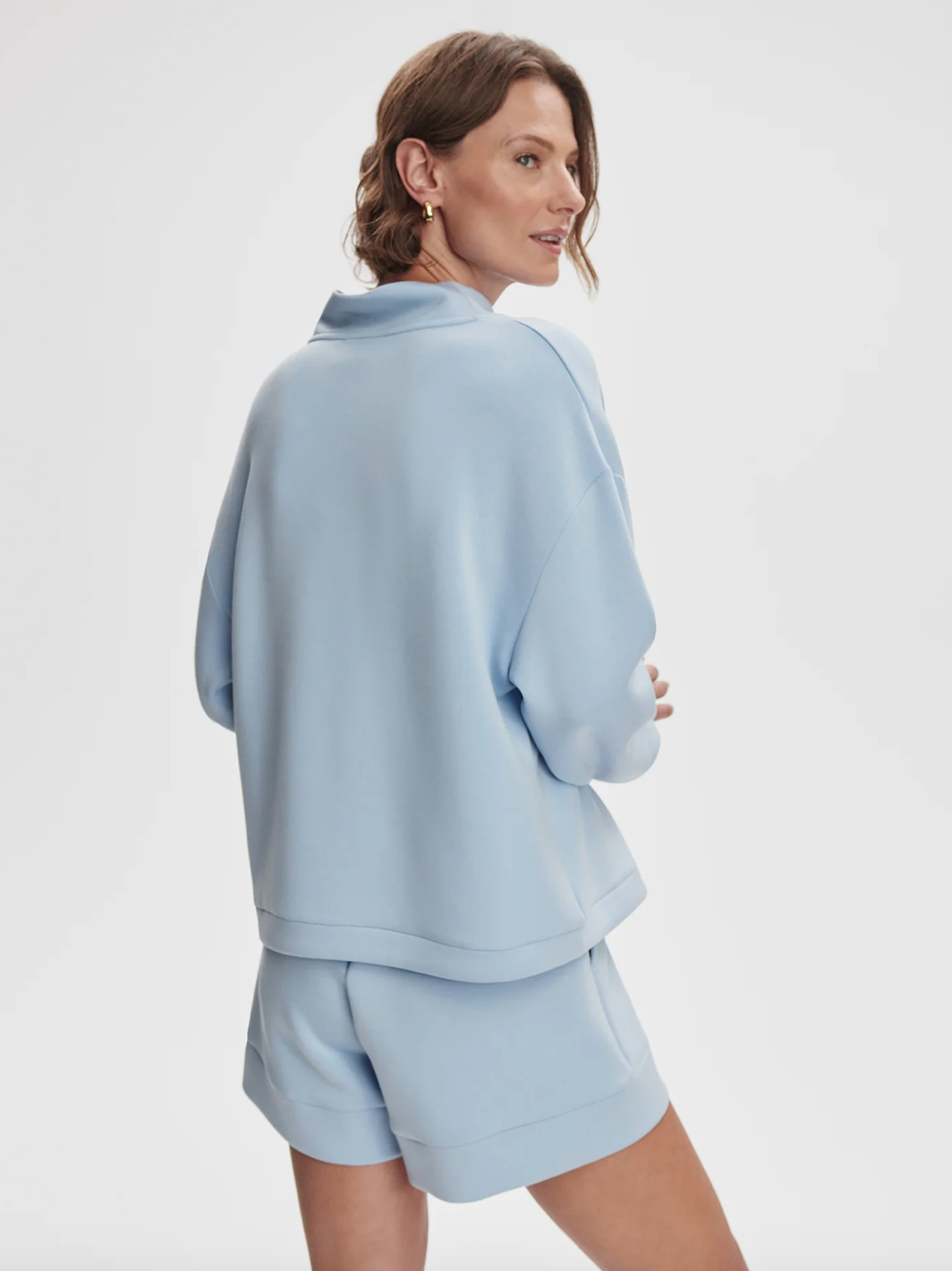 BETSY DOUBLESOFT SWEATER CASHMERE BLUE (CABL)