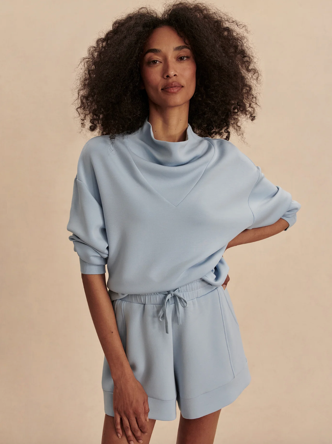 ATRIUM DOUBLESOFT HIGH RISE SHORT 4.5" CASHMERE BLUE (CABL)