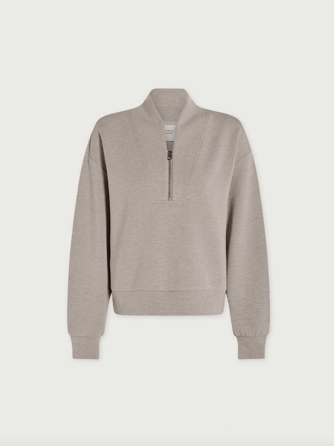 DAVIDSON DOUBLESOFT 1/2 ZIP TAUPE MARL