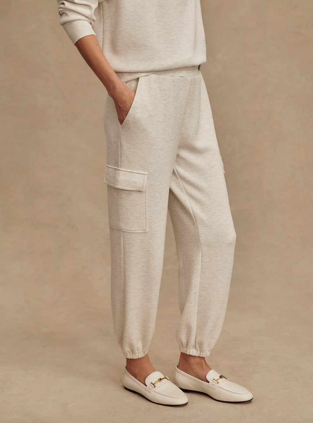 THE CARGO PANT 25" IVORY MARL