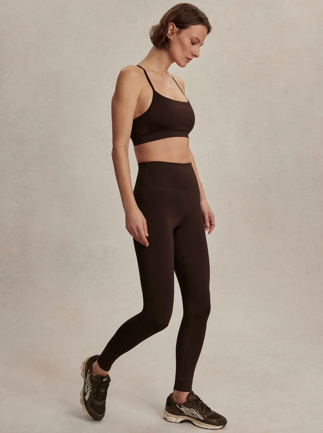 ASSURE HIGH RISE LEGGING 28" COFFEE BEAN COBE
