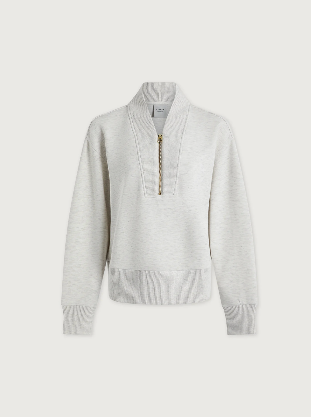 SALLY 1/2 ZIP IVORY MARL