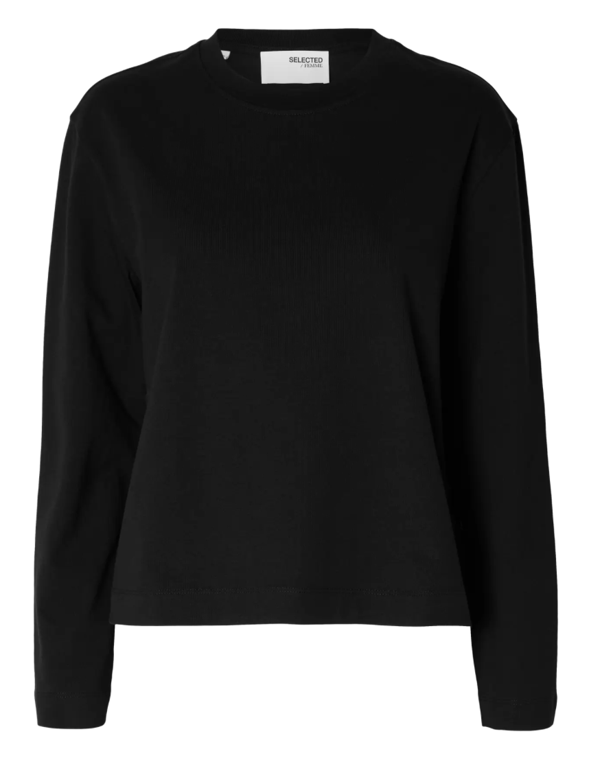 ESSENTIAL BOXY LS BLACK