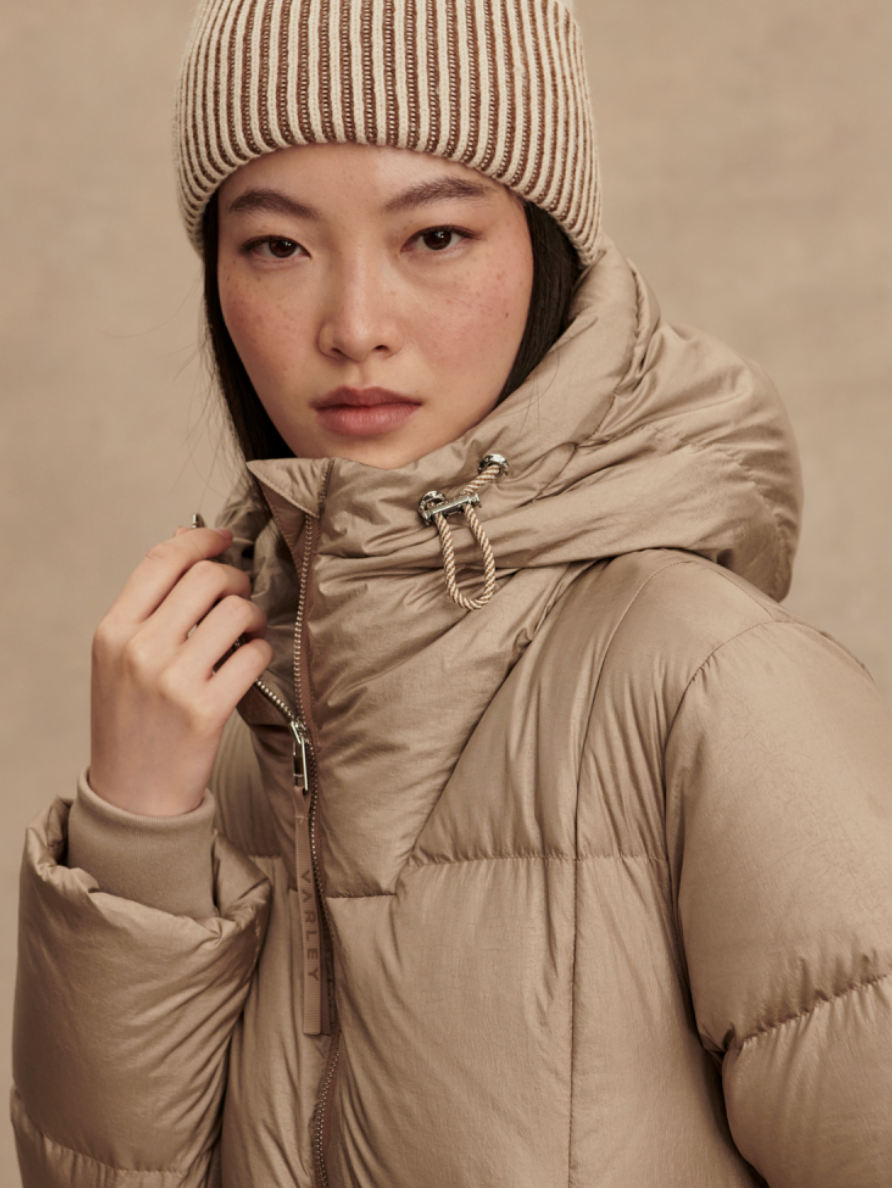 KATYA DOWN PUFFER PORTABELLA MUSHROOM