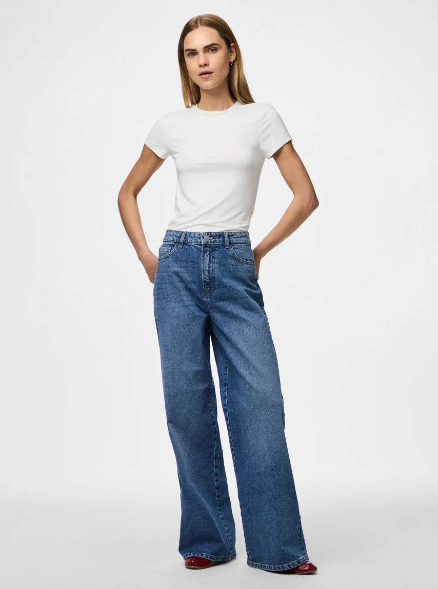 ELMA HW WIDE JEANS MEDIUM BLUE