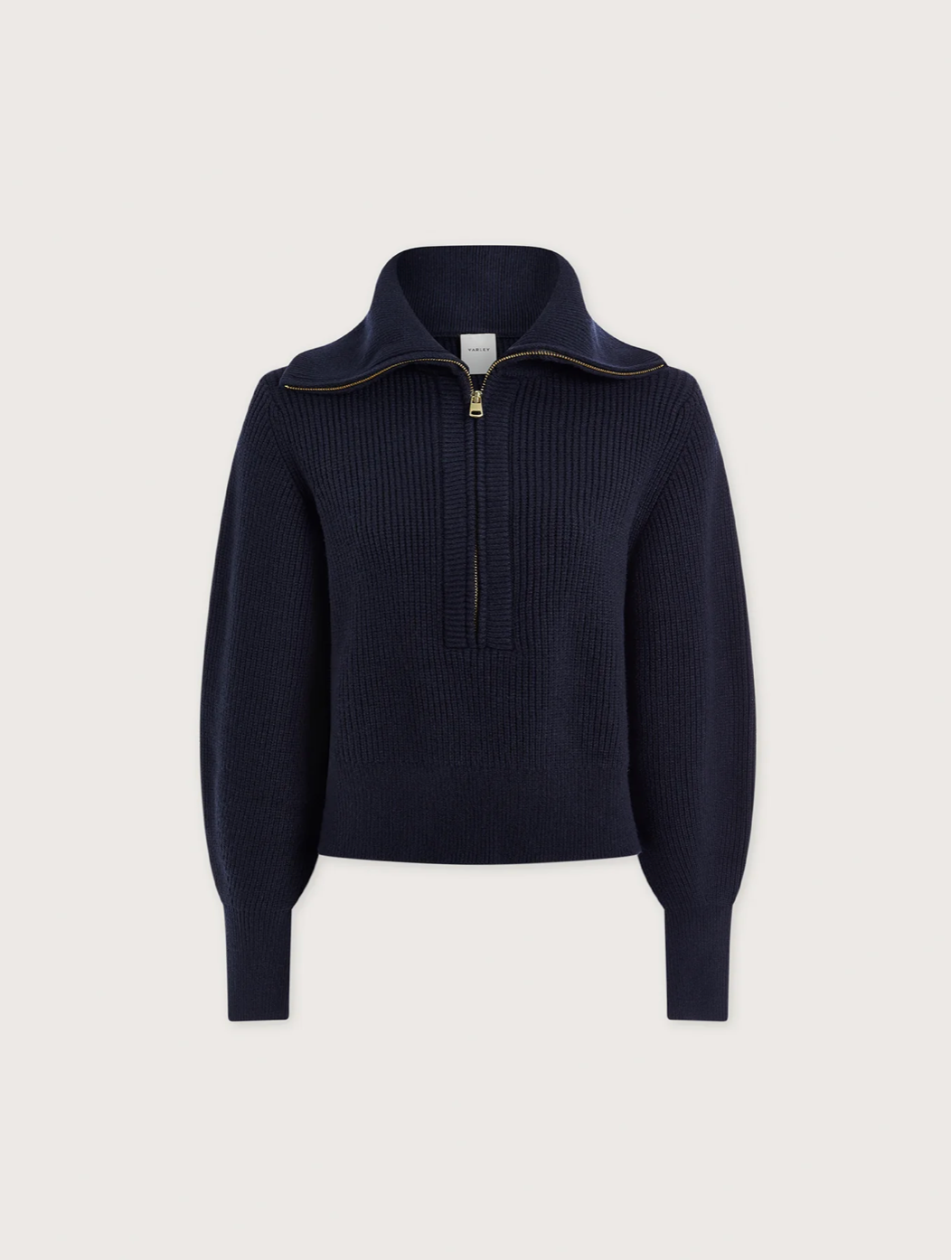 MAURA 1/2 ZIP KNIT RIB NAVY