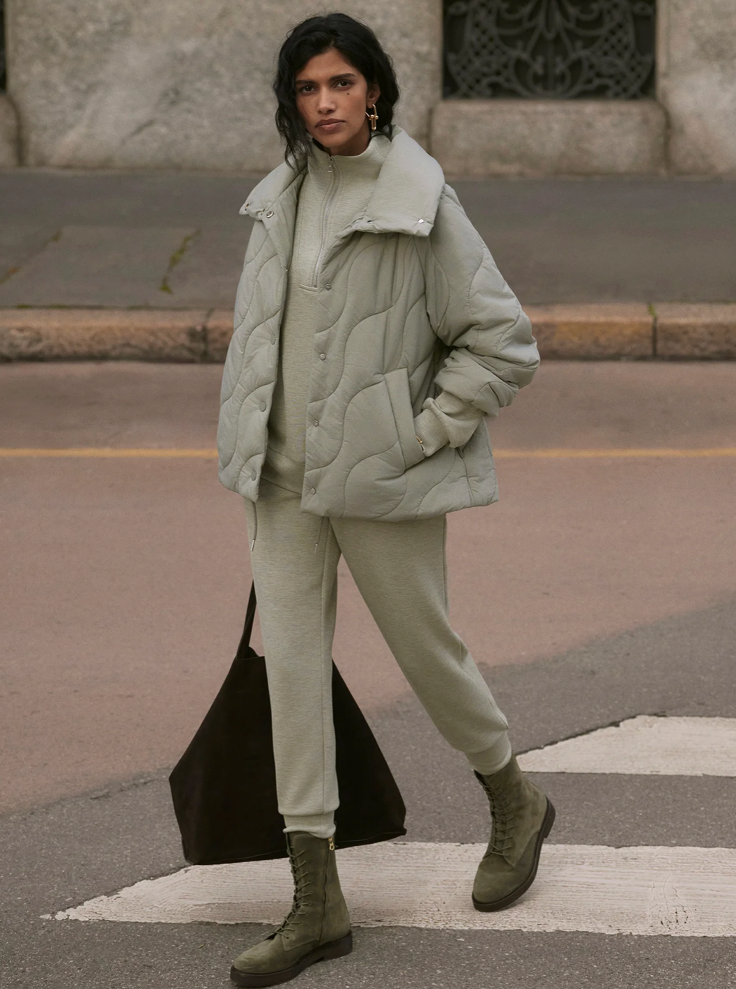 FABIA QUILTED JACKET SHADOW