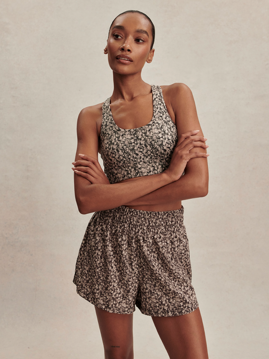 KALLIN RUNNING SHORTS 3" DAPPLED FLORAL DAFL