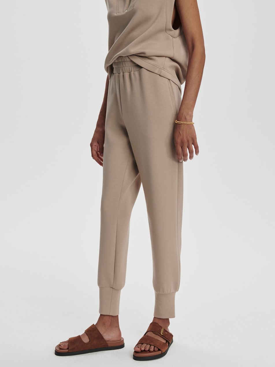 SLIM CUFF PANT 27.5" DOUBLESOFT LIGHT TAUPE