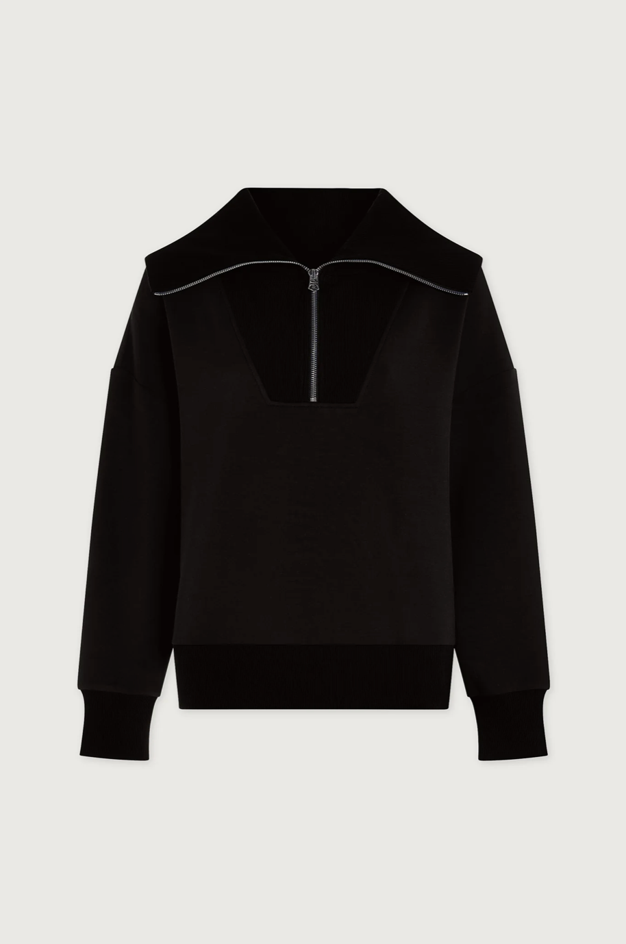 CATHERINE 1/2 ZIP BLACK
