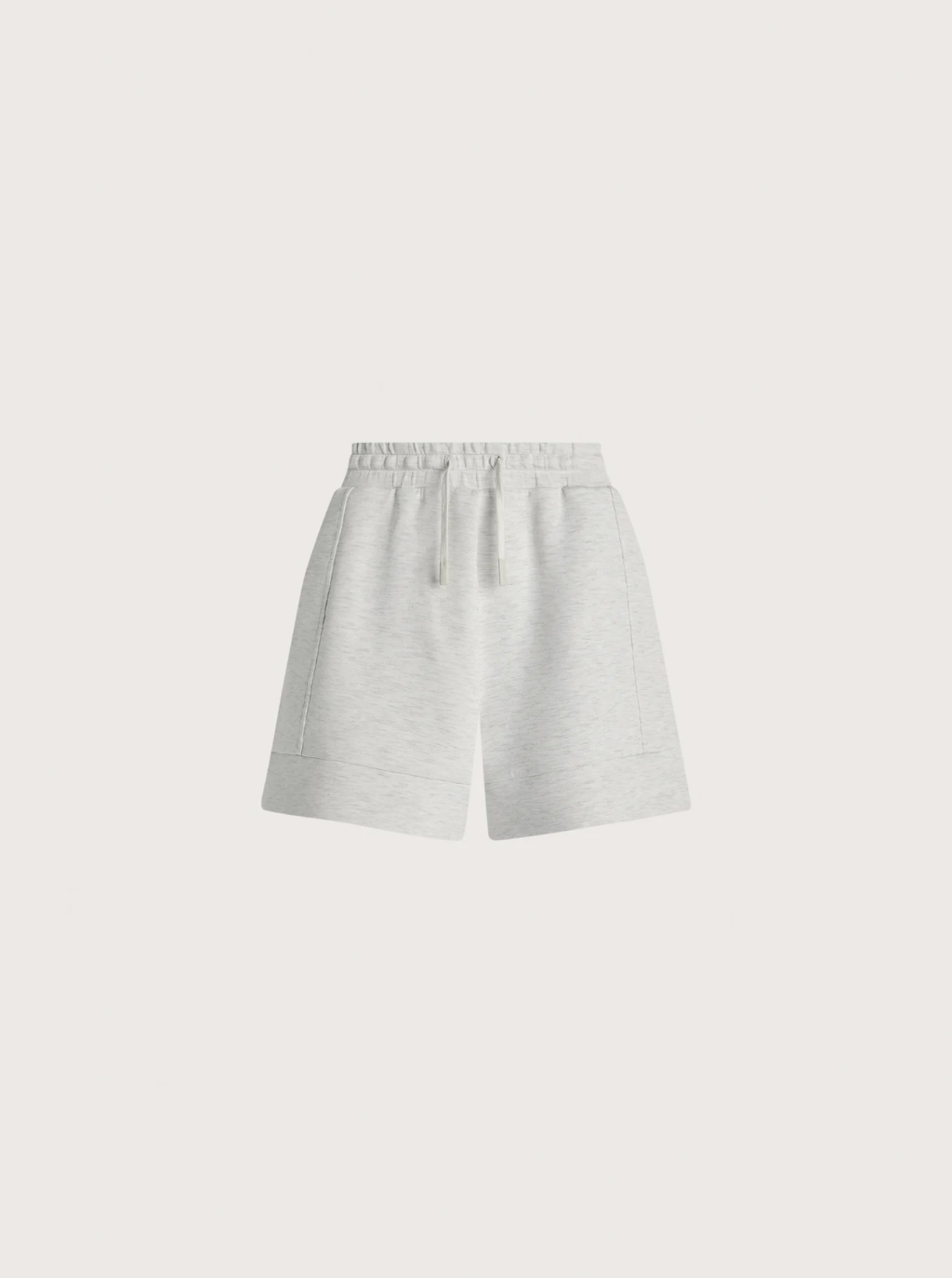 ATRIUM DOUBLESOFT HIGH RISE SHORT 4.5" IVORY MARL