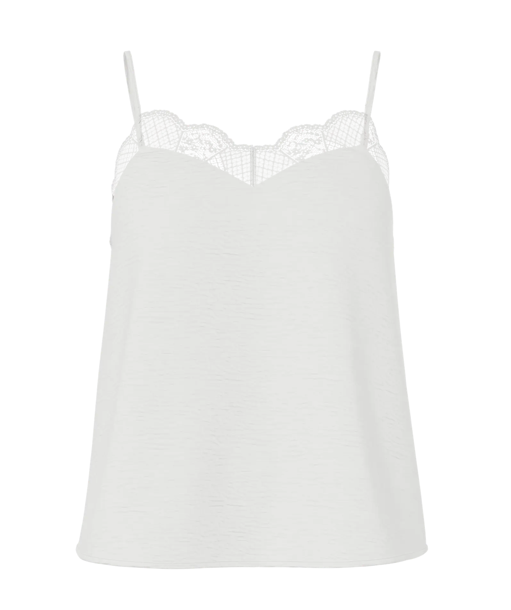 TIFFANY STRAP LACE CAMI CLOUD DANCER