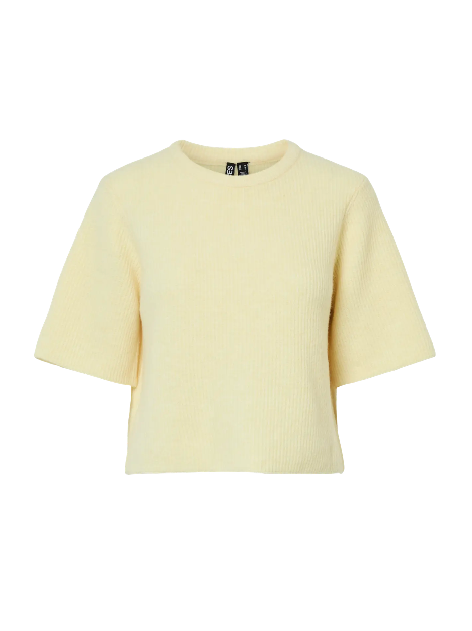 SILLY O NECK T-SHIRT PALE BANANA