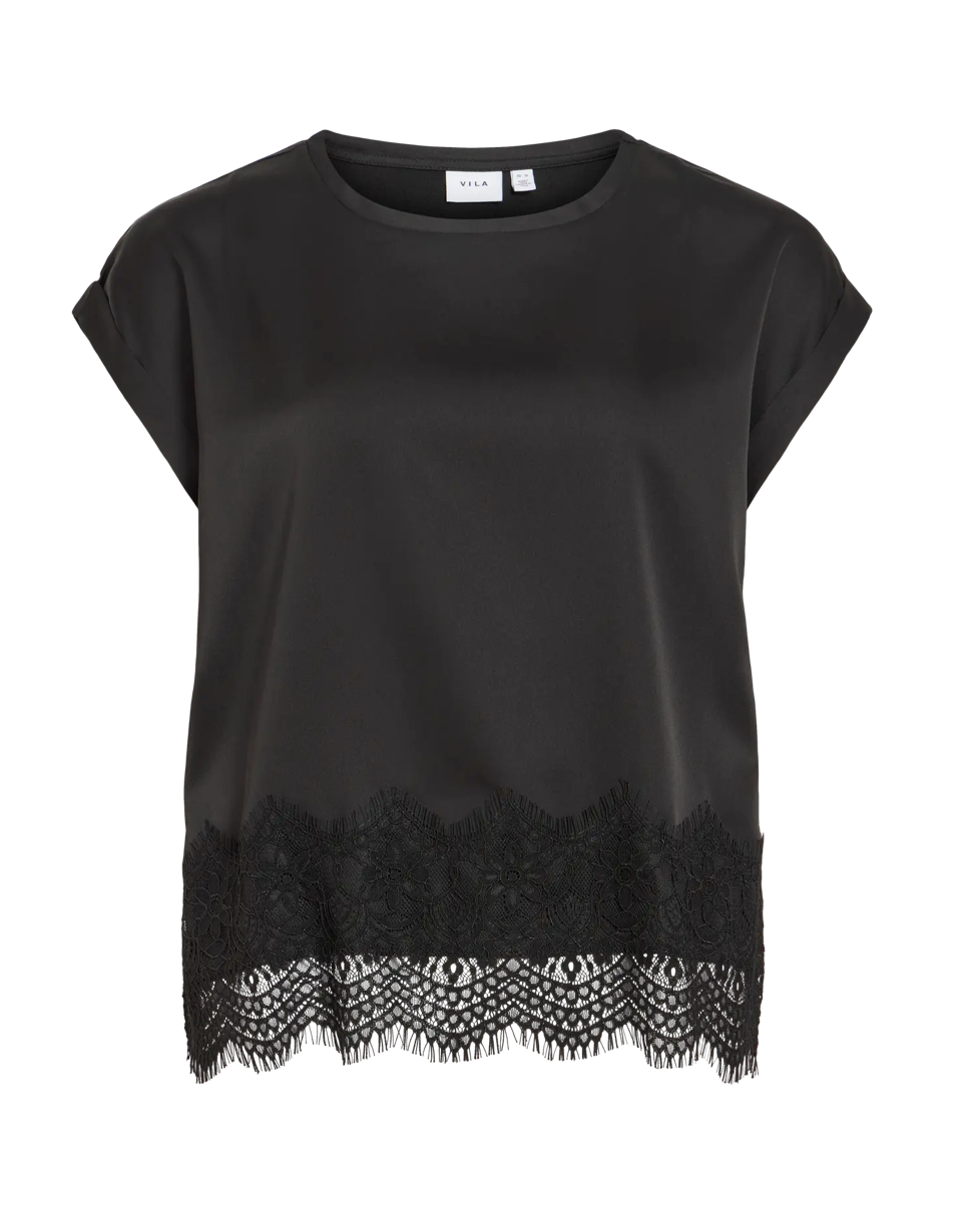 ELLETTE TOP LACE BLACK