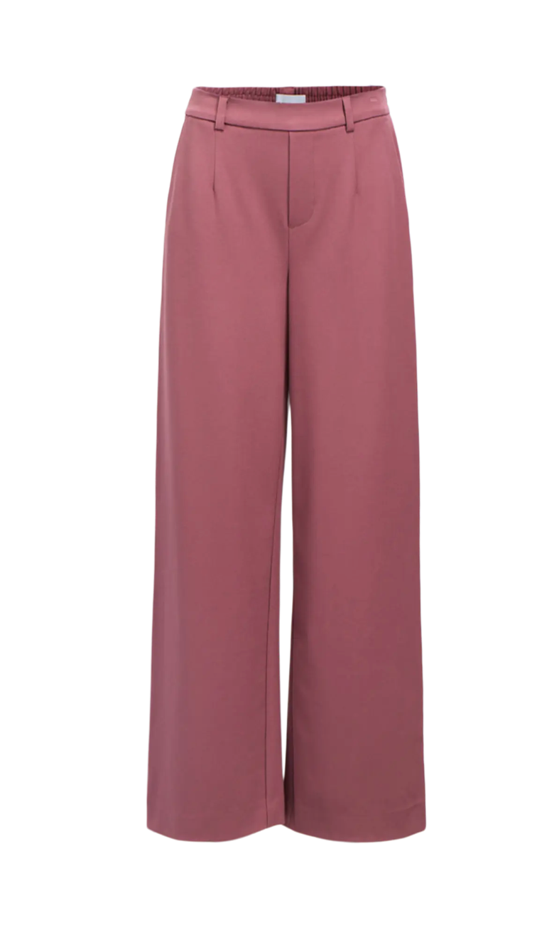 LISA WIDE LEG PANT ROSE BROWN