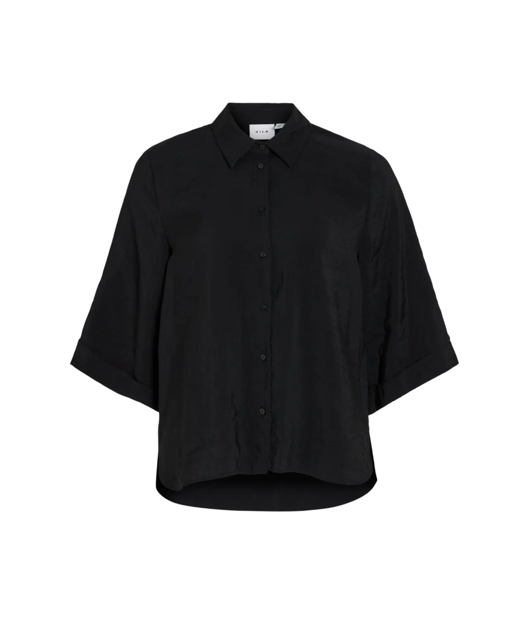 HULA 3/4 SHIRT BLACK