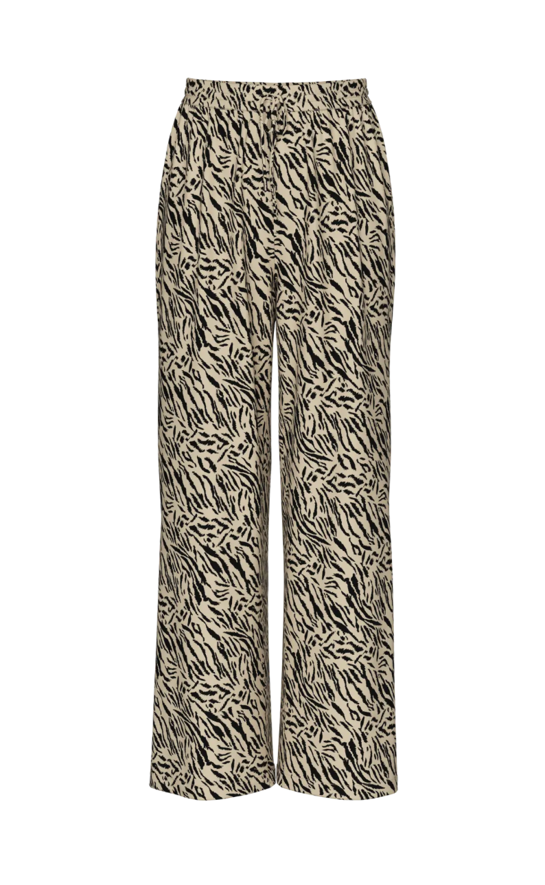 NYA TROUSER WHITE PEPPER ANIMAL
