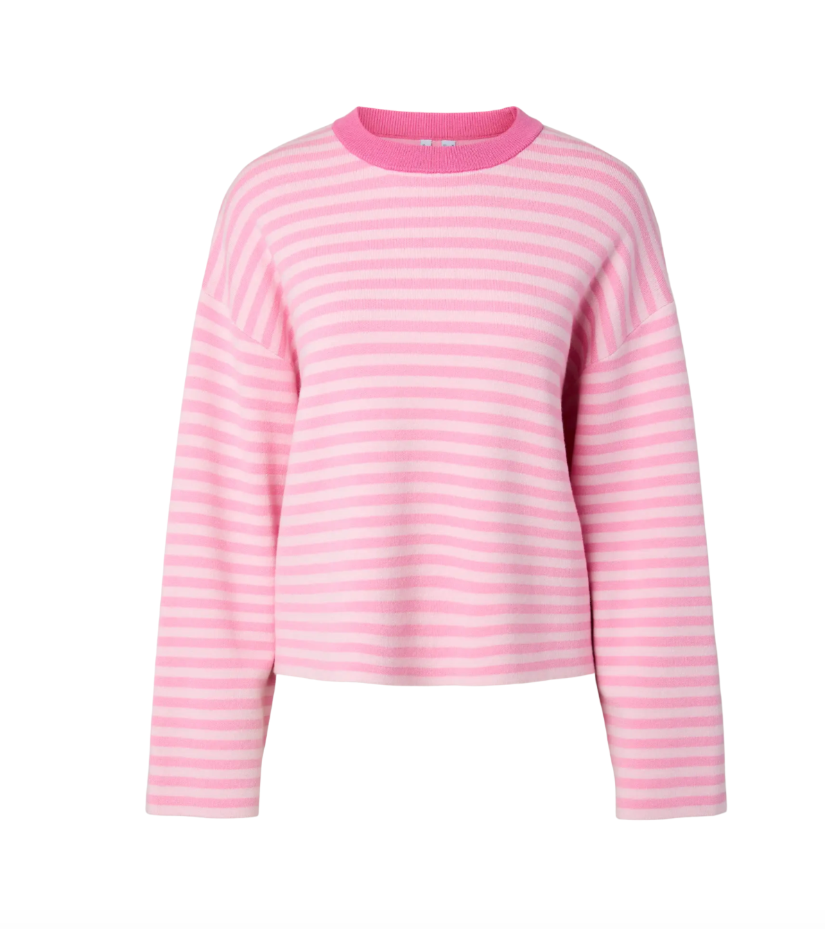 JASSY STRIPE LS ROSEATE HOT PINK