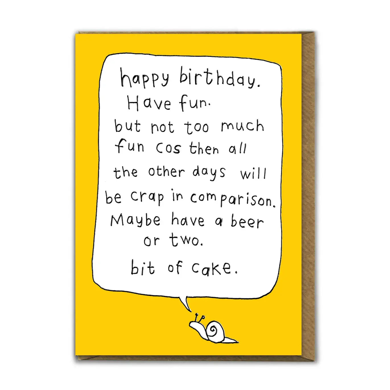 HAPPY BIRTHDAY HAVE FUN CARD