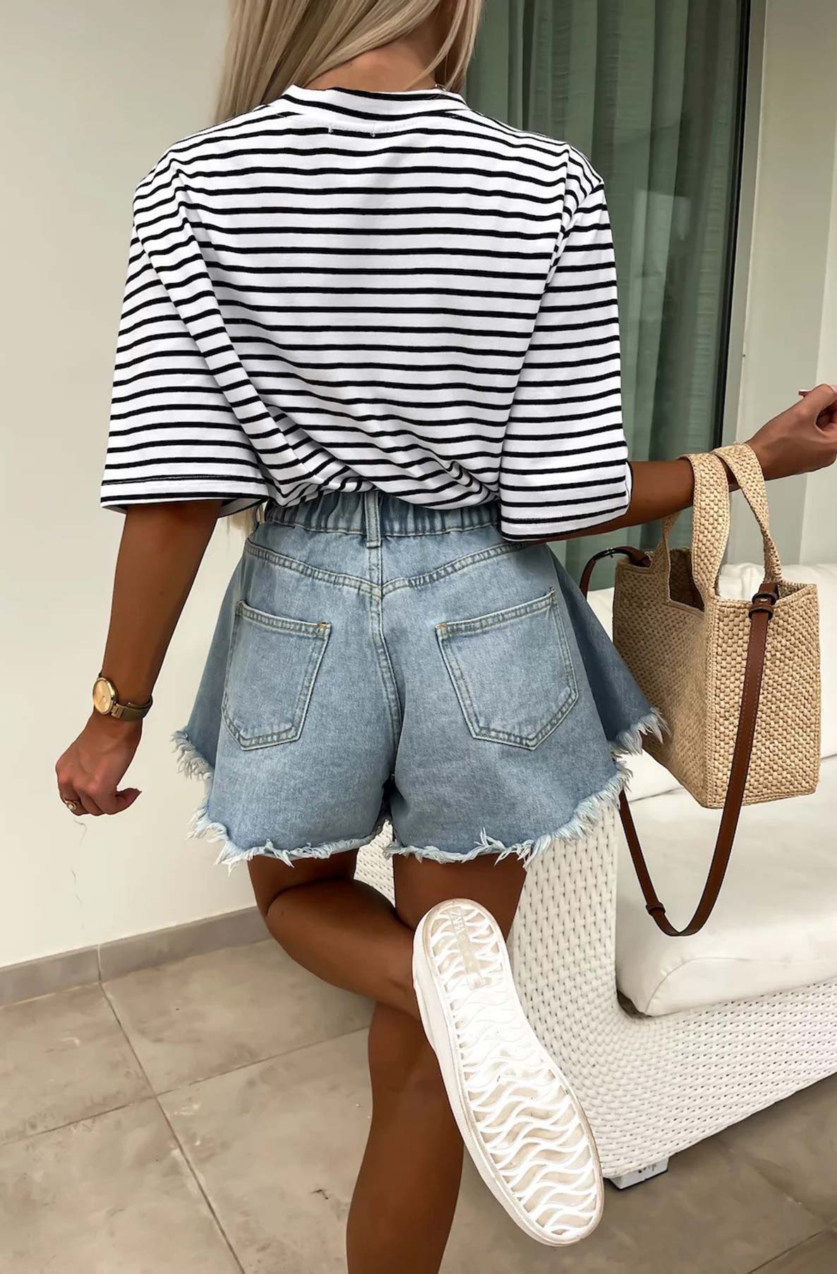 CHERRY STRIPE T-SHIRT