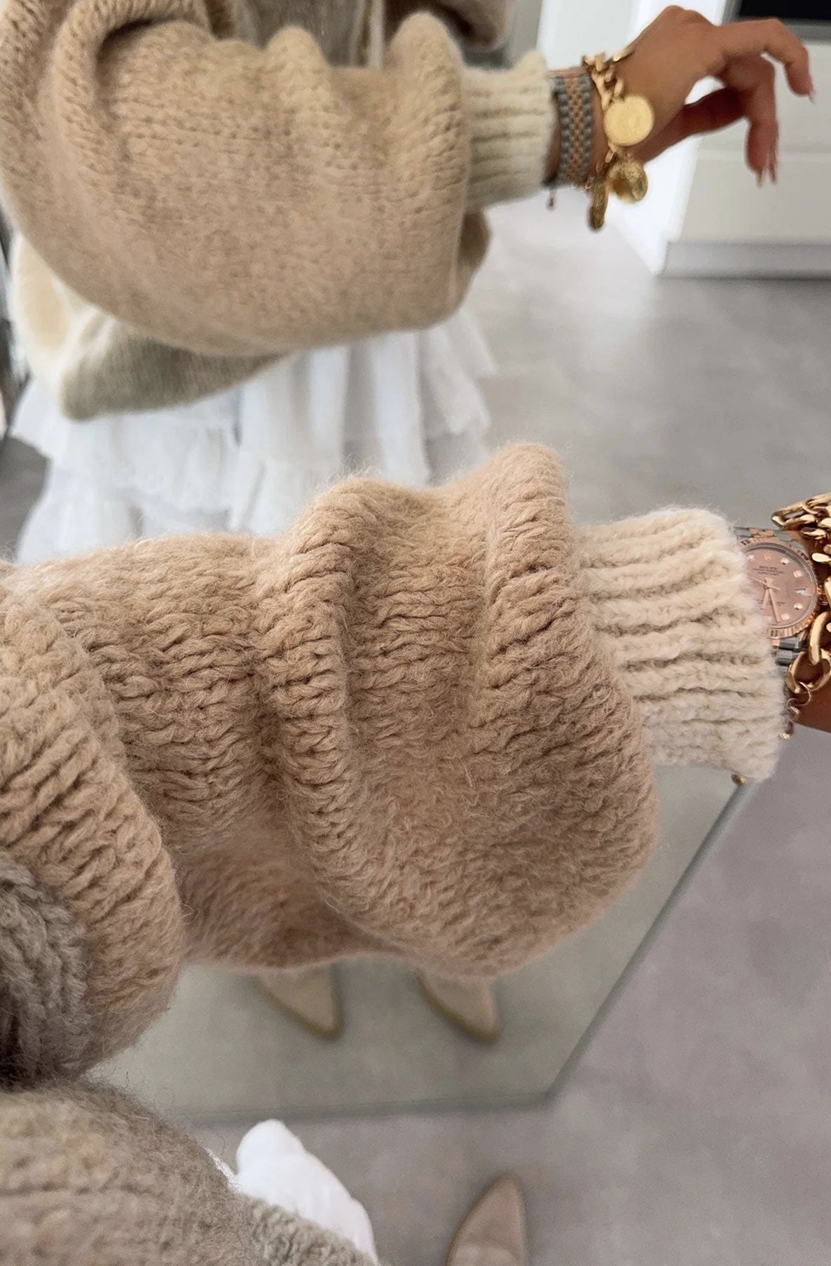 CINDERS CARDIGAN BROWN