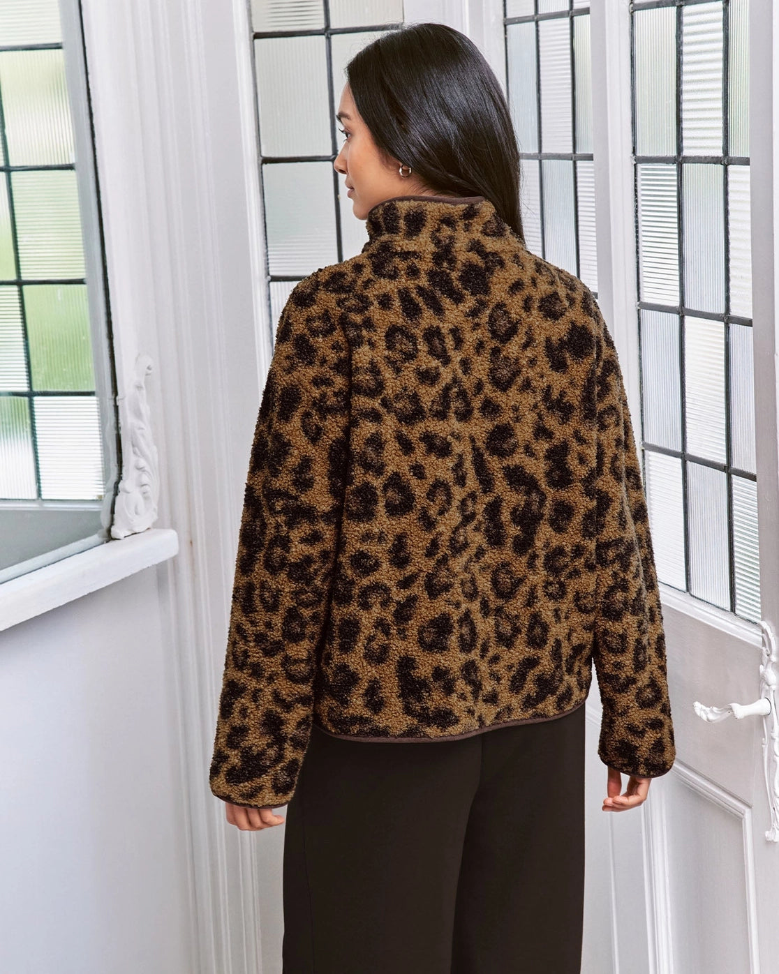 BORG FLEECE LEOPARD