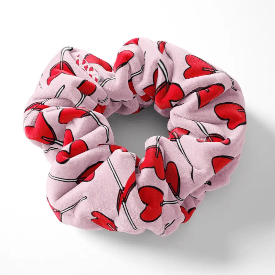 CANDY HEART SCRUNCHIE