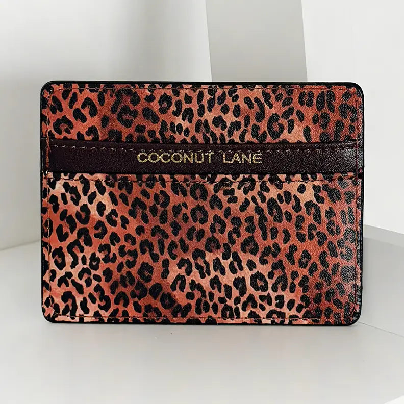 LEOPARD CARD HOLDER